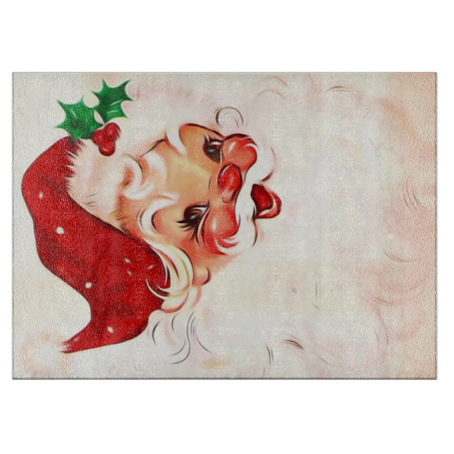 Vintage Santa 4 Cutting Board (Front)