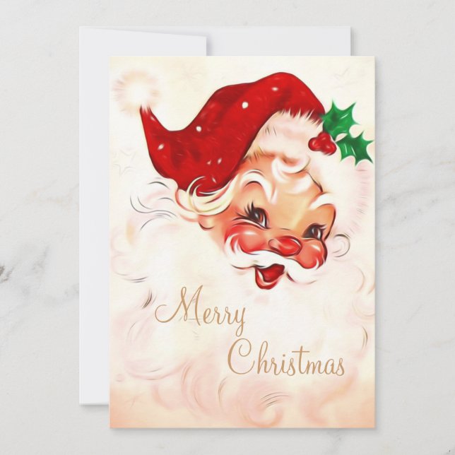 Vintage Santa 4 Invitation (Front)