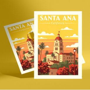 Vintage Santa Ana California Postcard