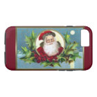 Vintage Santa and Holly Christmas