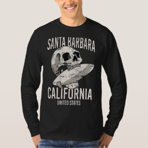 Vintage Santa Barbara Beach California Ca Retro Su T-Shirt