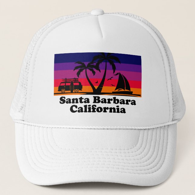 Vintage Santa Barbara California Trucker Hat (Front)