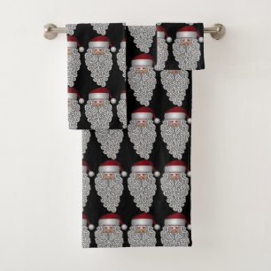 Vintage Santa Bath Towel Set