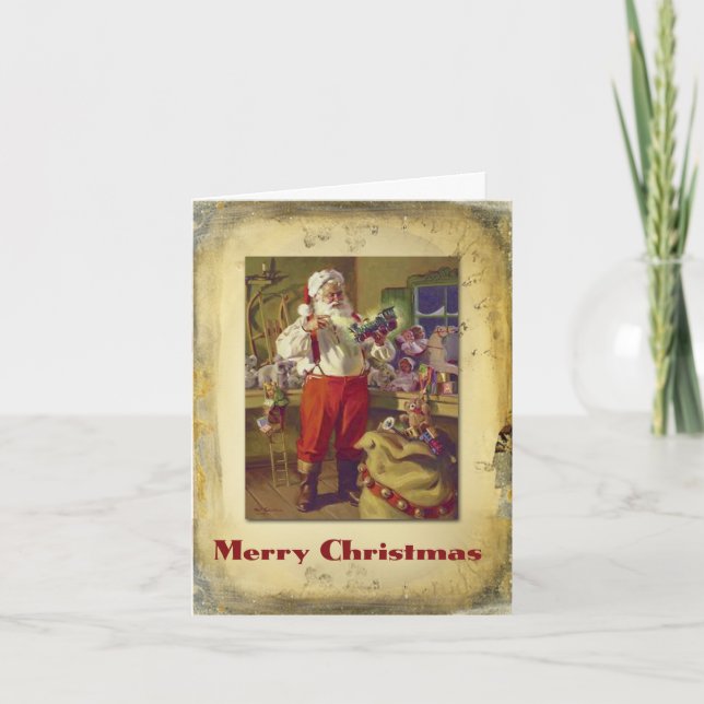 Vintage Santa Card (Front)