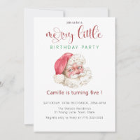 Vintage Santa Christmas birthday Party