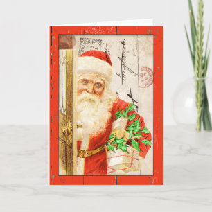 Vintage Santa Christmas Card