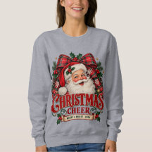 Vintage Santa Christmas Cheer 2026 Holiday Sweatsh