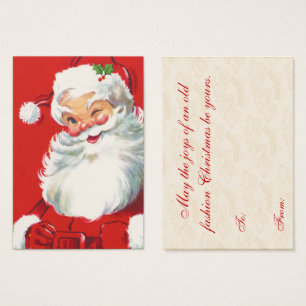 Vintage Santa Christmas Gift Tags