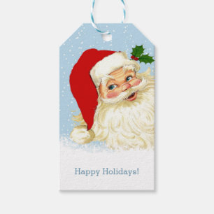 Vintage Santa Christmas Gift Tags