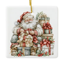 Vintage Santa Christmas Gifts