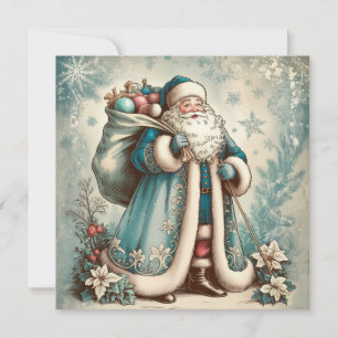 Vintage Santa Christmas Greeting Card