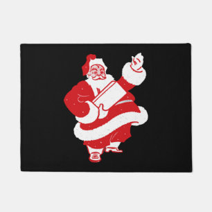 Vintage Santa Christmas Greeting Doormat