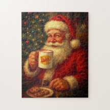 Vintage Santa Christmas Puzzle