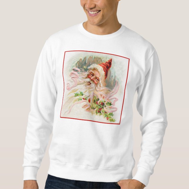 Vintage Santa Christmas Sweatshirt | Unisex (Front)