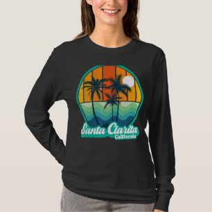 Vintage Santa Clarita California Summer 90s Beach T-Shirt