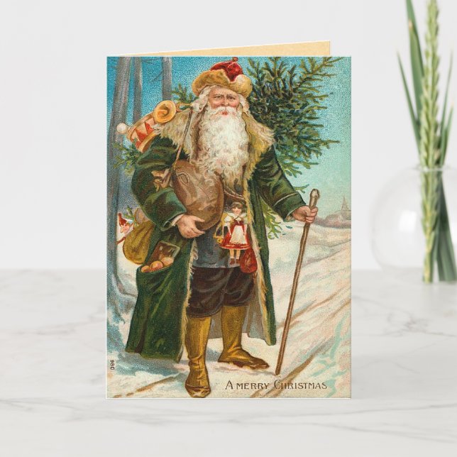 Vintage Santa Claus Card (Front)