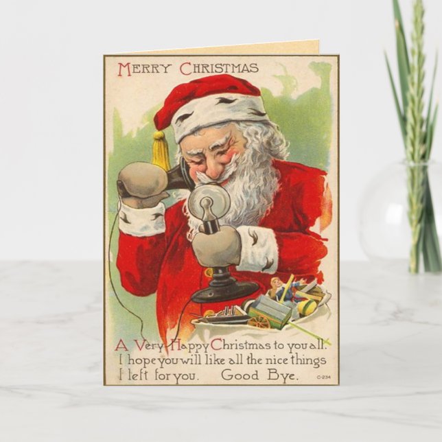 Vintage Santa Claus Card (Front)