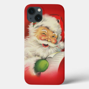 Vintage Santa Claus Christmas iPhone 13 Case