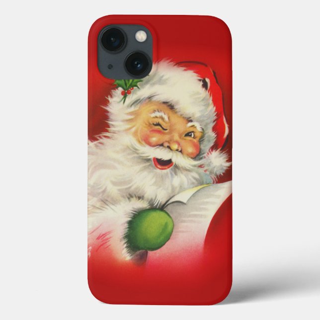 Vintage Santa Claus Christmas Case-Mate iPhone Case (Back)