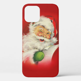 Vintage Santa Claus Christmas iPhone 12 Case