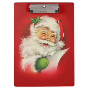 Vintage Santa Claus Christmas Clipboard