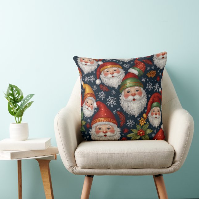 Vintage Santa Claus Christmas Collection Cushion (Chair)