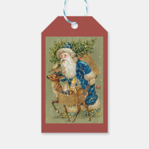 Vintage Santa Claus Christmas Gift Tags
