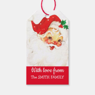 Vintage Santa Claus Christmas Gift Tags