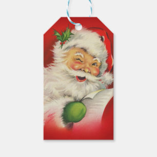Vintage Santa Claus Christmas Gift Tags