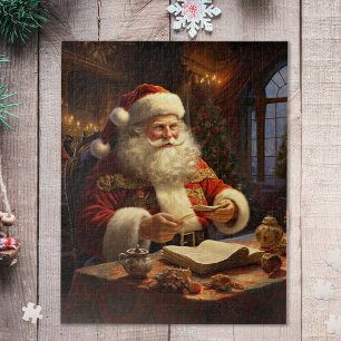Vintage Santa Claus Christmas Jigsaw Puzzle