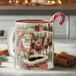 Vintage Santa Claus Christmas Mug