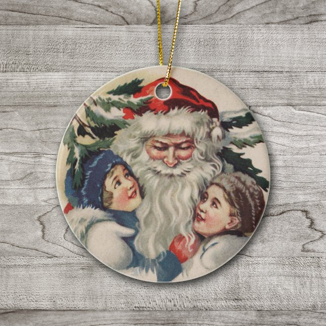 Vintage Santa Claus Christmas Ornament (Creator Uploaded)