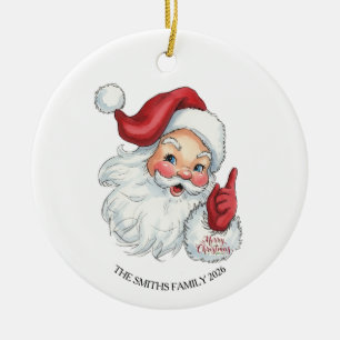 Vintage Santa Claus Christmas Ornament