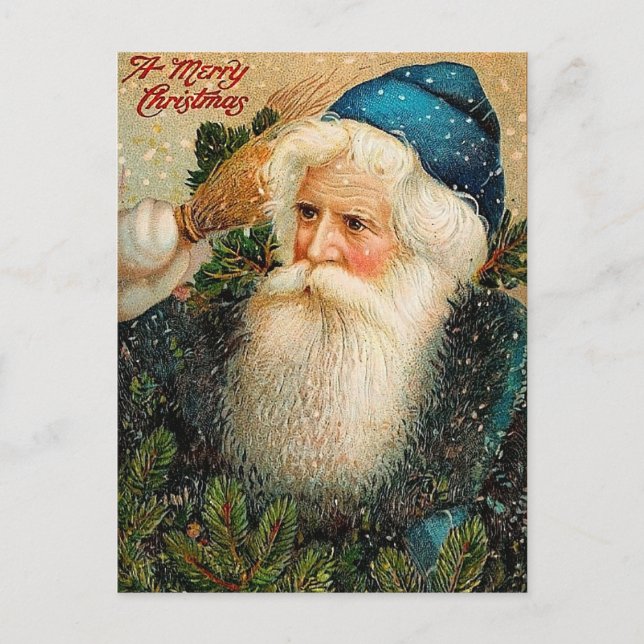 Vintage Santa Claus Christmas Postcard (Front)