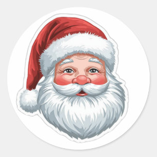 Vintage Santa Claus Christmas Sticker