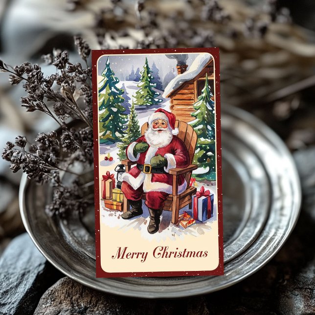 Vintage Santa Claus Christmas tissue paper (Vintage Santa Claus Christmas tissue paper)