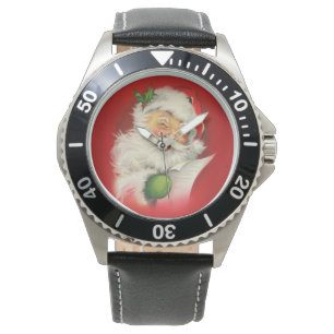 Vintage Santa Claus Christmas Watch
