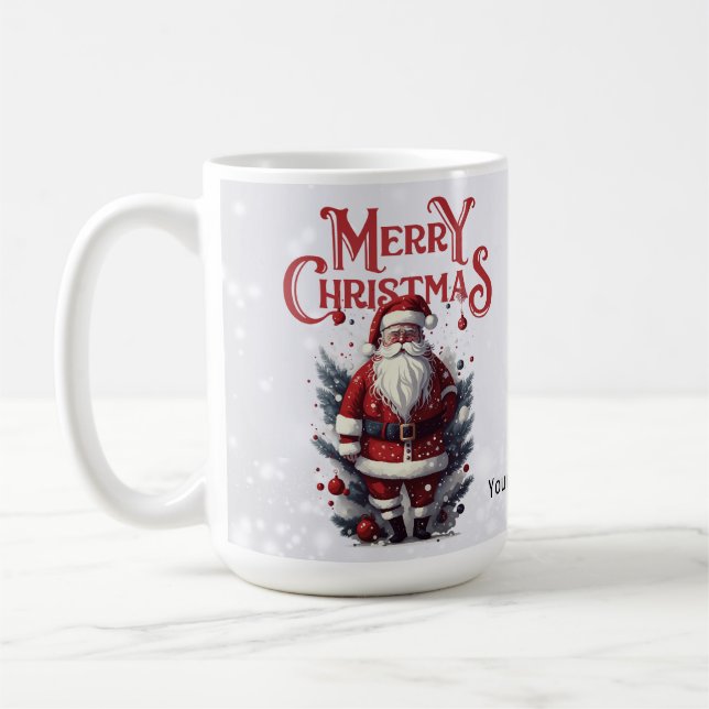 Vintage Santa Claus Coffee Mug (Left)