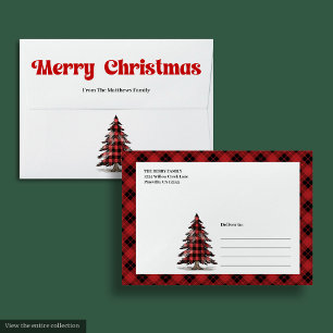 Vintage Santa Claus Cozy Holiday Envelope Design