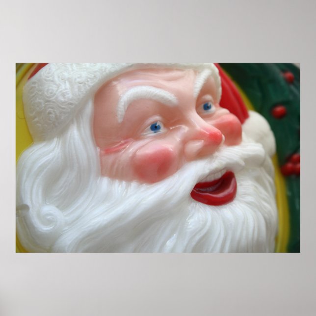 Vintage Santa Claus face Poster (Front)