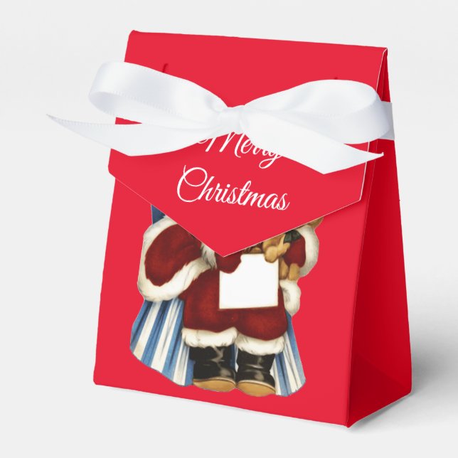 Vintage Santa Claus Favour Box (Front Side)
