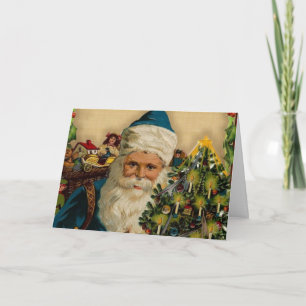 Vintage Santa Claus- Happy Holidays: Greeting Card