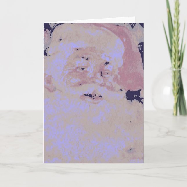 Vintage Santa Claus Holiday Card (Front)
