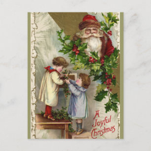 Vintage Santa Claus Holiday Postcard