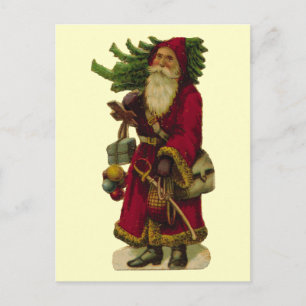 Vintage Santa Claus Holiday Postcard