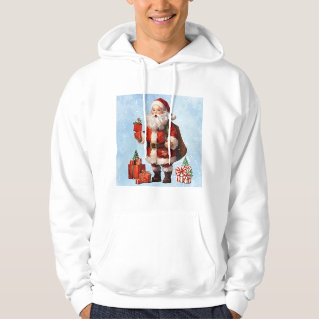 Vintage Santa Claus Hoodie (Front)