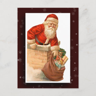 Vintage Santa Claus Image Postcard