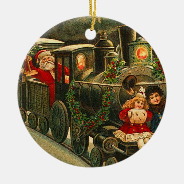 Vintage Santa Claus Ornament (Front)