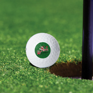Vintage Santa Claus Peppermint Candy Train Golf Balls