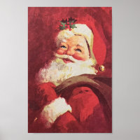 Vintage Santa Claus Reindeer Mid Century